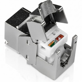 TRENDnet TC-K06C6A Shielded Cat6A Keystone Jacks, 6-Pack, 180° Termination