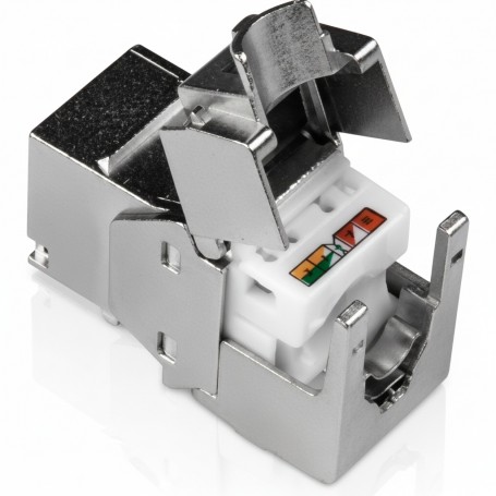 TRENDnet TC-K06C6A Shielded Cat6A Keystone Jacks, 6-Pack, 180° Termination