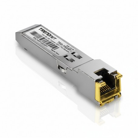 TRENDnet TEG-10GBRJ 10G RJ-45 Copper SFP+ Module, Convert A Standard SFP+ Slot Into A RJ-45 Multi-Gigabit Port