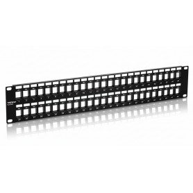 TRENDnet TC-KP48 48-Port Blank Keystone Patch Panel, 2U Rackmount Housing,