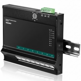 TRENDnet TI-PG80F 8-Port Industrial Gigabit Poe+ Wall-Mounted Front Access Switch