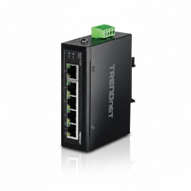 TRENDnet TI-G50 5-Port Hardened Industrial Gigabit DIN-Rail Switch