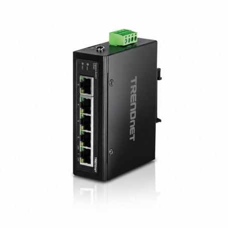 TRENDnet TI-G50 5-Port Hardened Industrial Gigabit DIN-Rail Switch