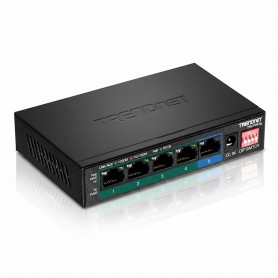 TRENDnet TPE-TG51G 5-Port Gigabit PoE+ Switch, 60W PoE Budget