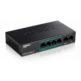 TRENDnet TPE-S50 6-Port Fast Ethernet PoE Switch (60W)