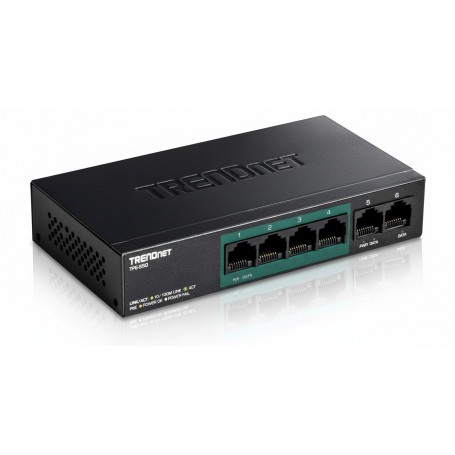 TRENDnet TPE-S50 6-Port Fast Ethernet PoE Switch (60W)