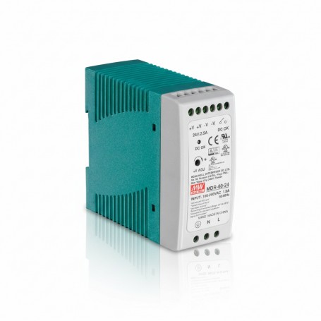 TRENDnet TI-M6024 60 W Single Output Industrial DIN-Rail Power Supply