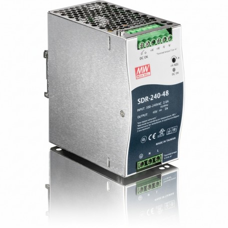 TRENDnet TI-S24048 DIN Rail 48V 240W Power Supply for TI-PG80