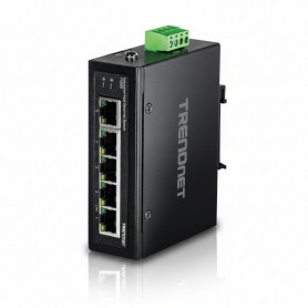 TRENDnet TI-E50 5-Port Industrial Fast Ethernet DIN-Rail Switch