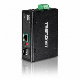 TRENDnet TI-UF11SFP Hardened Industrial SFP to Gigabit UPoE Media Converter