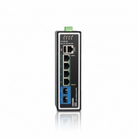 TRENDnet TI-BG62I 6-Port Industrial Gigabit L2+ Managed PoE++ Switch