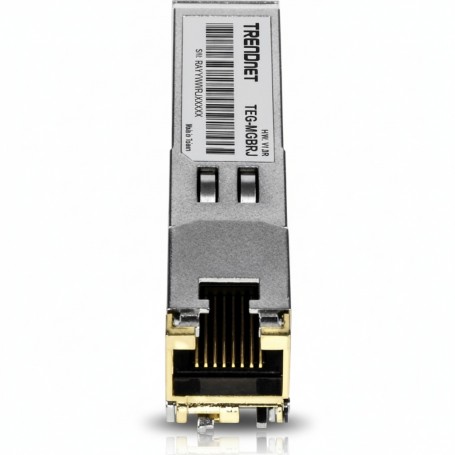 TRENDnet TEG-MGBRJ 1000BASE-T RJ-45 Copper SFP Module Hot Pluggable Gigabit Ethernet