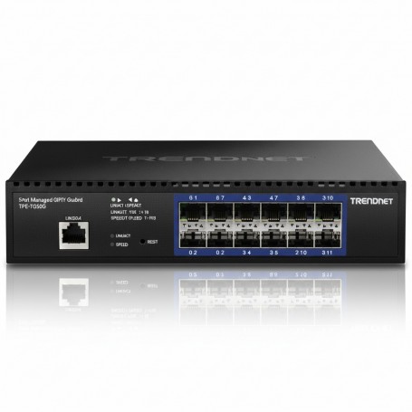 TRENDnet TL2-F7120 12-Port 10G Layer 2 Managed SFP+ Switch