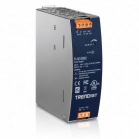 TRENDnet TI-S15052 150W, 52V DC, 2.89A AC to DC DIN-Rail Power Supply with PFC