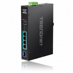 TRENDnet TI-PGM541 5-port Industrial Gigabit PoE DIN-Rail Switch