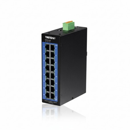 TRENDnet TI-G160i-M, 16-Port Industrial Gigabit L2 Managed DIN-Rail Switch