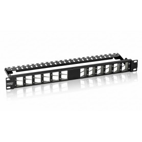 TRENDnet TC-KP24SA 24-Port Blank Angled Keystone Shielded Patch Panel