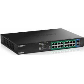 TRENDnet TPE-TG182ES 18-Port Gigabit EdgeSmart PoE+ Switch, 220W Budget
