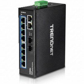 TRENDnet TI-G102 10-Port Hardened Industrial Gigabit DIN-Rail Switch