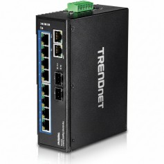 TRENDnet TI-G102 10-Port Hardened Industrial Gigabit DIN-Rail Switch