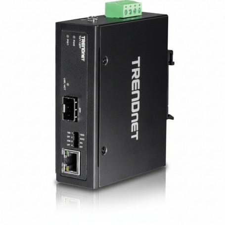 TRENDnet TI-F11SFP Hardened Industrial 100/1000Base-T to SFP Media Converter