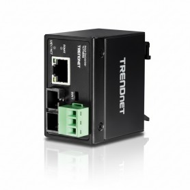 TRENDnet TI-F10S30 Hardened Industrial 100Base-FX Single-Mode SC Fiber Converter