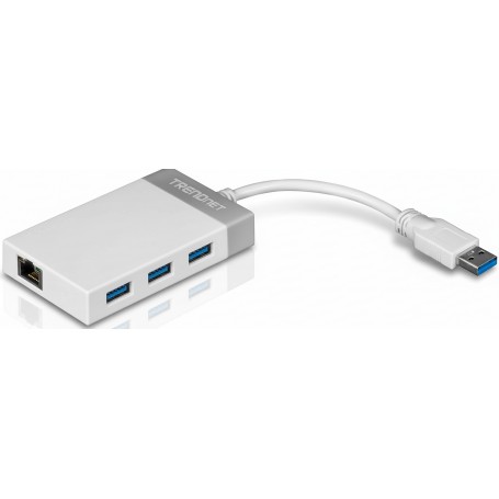 TRENDnet TU3-ETGH3 USB 3.0 to Gigabit Ethernet Adapter + USB Hub