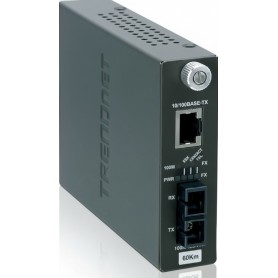 TRENDnet Intelligent TFC-110S60I 10/100Base-TX to 100Base-FX Single Mode SC Fiber Converter