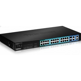 TRENDnet TPE-224WS 24-Port 10/100Mbps Web Smart PoE Switch