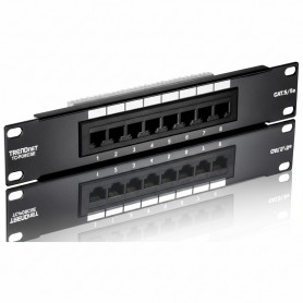 TRENDnet TC-P08C5E 8-Port Cat. 5e Unshielded Patch Panel (10" wide)