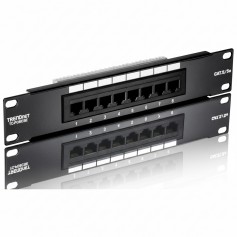 TRENDnet TC-P08C5E 8-Port Cat5e Unshielded Patch Panel (10" wide)