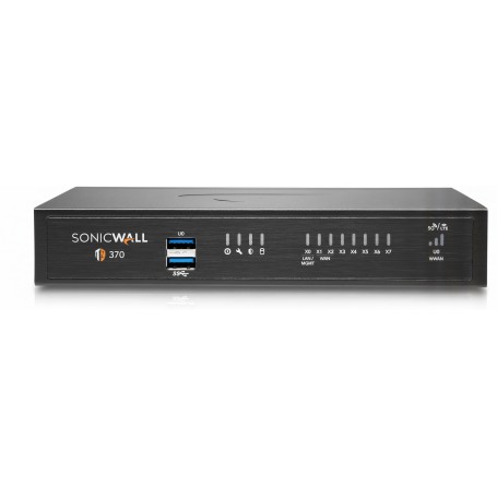 SonicWall 02-SSC-7281 TZ370 Network Security Firewall Appliance 8-Port Gigabit Ethernet