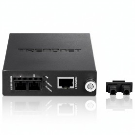TRENDnet TFC-1000MSC Intelligent 1000Base-T to 1000Base-SX Multi-Mode SC Fiber Converter