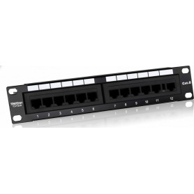 TRENDnet TC-P12C6 12-Port Cat. 6 Unshielded Patch Panel (10" wide)