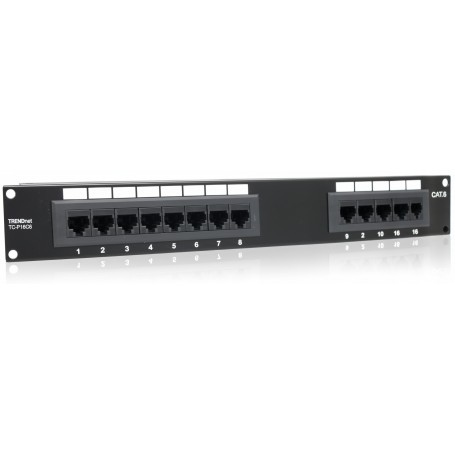 TRENDnet TC-P16C6 Cat6 16-Port Unshielded Patch Panel