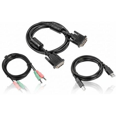 TRENDnet TK-CD10 10 ft. DVI-I, USB, and Audio KVM Cable Kit