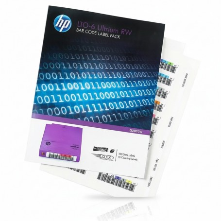 HPE Q2013A Ultrium 6 RW Bar Code Label Pack - barcode labels