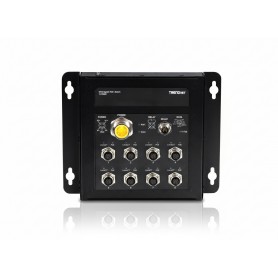 TRENDnet TI-TPG80 8-Port Industrial EN50155 M12 Gigabit PoE+ Railway Switch