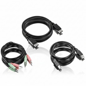 TRENDnet TK-CP06 6 ft.DisplayPort, USB, and Audio KVM Cable Kit