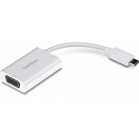 TRENDnet TUC-VGA2 USB-C to VGA HDTV Adapter with PD Support