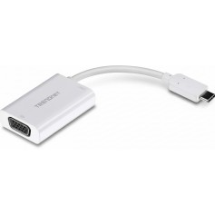 TRENDnet TUC-VGA2 USB-C to VGA HDTV Adapter with PD Support