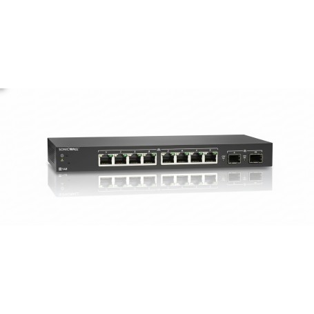 SonicWall 02-SSC-2463 SWS12-8POE Managed Switch - 10 Ports, PoE