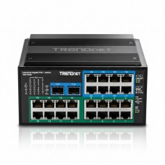 TRENDnet TI-PG262 26-Port Industrial Gigabit PoE+ DIN-Rail Switch