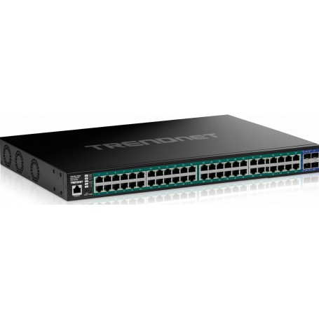TRENDnet TPE-3524S 52-Port Gigabit Web Smart PoE+ Switch with 10G SFP+ Slots
