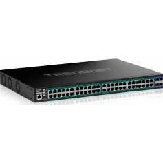 TRENDnet TPE-3524S 52-Port Gigabit Web Smart PoE+ Switch with 10G SFP+