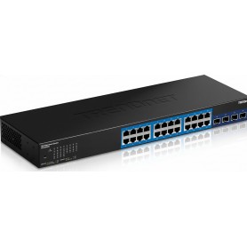 TRENDnet TEG-30284 28-Port Gigabit Web Smart Switch with 10G SFP+ slots