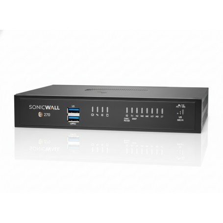 SonicWall 02-SSC-7305 TZ270 Threat Edition security appliance with 1 year TotalSecure
