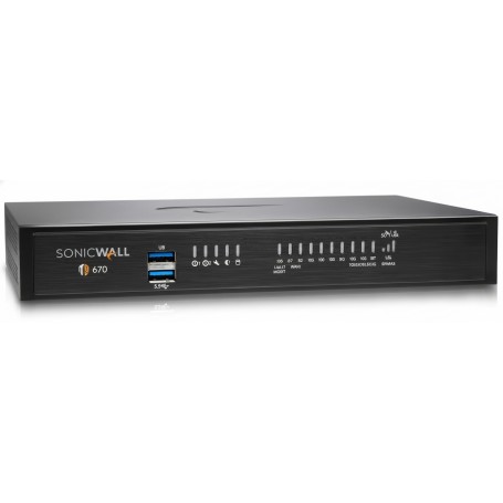 SonicWall 02-SSC-5675 TZ670 Advanced Edition security appliance with 1 year TotalSecure