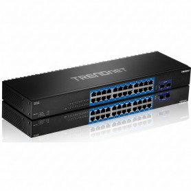 TRENDnet TEG-30262 24-Port Gigabit Switch with 2x10G SFP+ Slots
