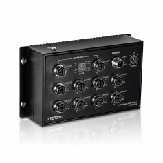 TRENDnet TI-XPG102 10-Port Industrial M12 Gigabit PoE+ Ethernet Switch